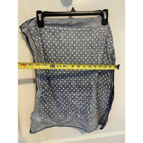 Dark Blue & White Polka Dot Fabric Square - Picture 7 of 7